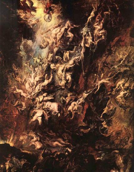 RUBENS, Pieter Pauwel Fall of the Rebel Angels Sweden oil painting art